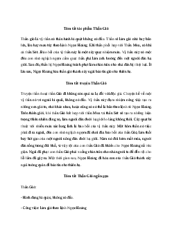 Giải Văn mẫu lớp 10: Tóm tắt tác phẩm Thần Gió (3 Mẫu) | Kết Nối Tri Thức