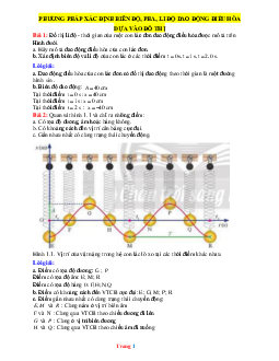 Phương pháp Xác Định Biên Độ Pha Li Độ Dao Động Điều Hòa Dựa Vào Đồ Thị
