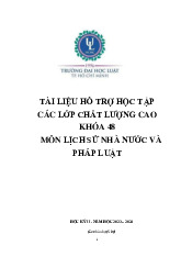 TÀI LIỆU HỖ TRỢ HỌC TẬP MÔN LỊCH SỬ NHÀ NƯỚC VÀ PHÁP LUẬT