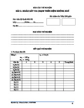 Báo cáo thí nghiệm Bài 2. Khảo sát va chạm trên đệm không khí môn Vật lý đại cương | Học viện Kỹ thuật mật mã