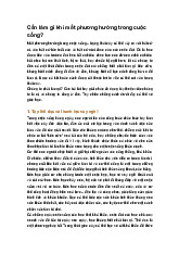 Cần làm gì khi mất phương hướng trong cuộc sống?