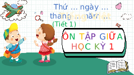 Giáo án điện tử Tiếng Việt 4 Chân trời sáng tạo: Ôn tập giữa học kì I