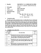 Đề cương học phần - Môn Thị trường và các định chế tài chính - Đại Học Kinh Tế - Đại học Đà Nẵng