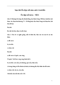 Soạn bài Ôn tập cuối năm (trang 116) | Tiếng Việt lớp 3 Cánh diều