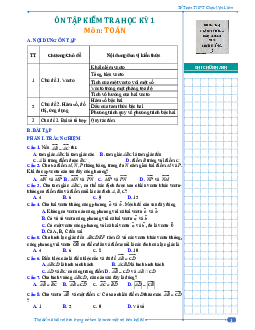 Đề cương học kỳ 1 Toán 10 năm 2023 – 2024 trường THPT Châu Văn Liêm – Cần Thơ