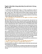 Người có khó khăn trong nhận thức, làm chủ hành vi trong BLDS 2015