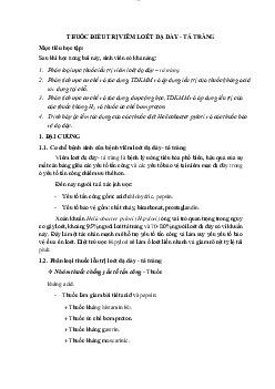 Nội dung lý thuyết Thuốc điều trị viêm loét dạ dày - tá tràng | Đại học Y dược thành phố Hồ Chí Minh