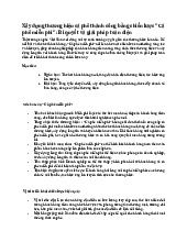Thi cuối kỳ Môn Tâm lý học kinh doanh | Đại học Sư phạm Kỹ thuật Thành phố Hồ Chí Minh
