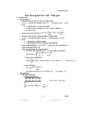 Tóm tắt công thức Xác suất thống kê | Đại học Bách Khoa Hà Nội