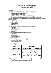Bộ câu hỏi trắc nghiệm ôn tập có đáp án môn Lý thuyết thống kê hay nhất 2024