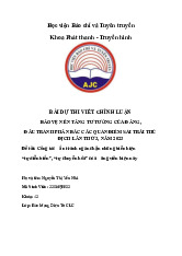 Bài luận bảo vệ nền tảng tư tưởng của Đảng - môn tư tưởng Hồ Chí Minh