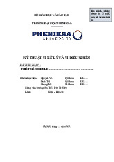 Thiết kế Module | Bài tiểu luận học phần Kỹ thuật vi xử lý và vi điều khiển | Trường Đại học Phenikaa