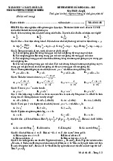 Đề cuối kì 2 Toán 11 năm 2024 – 2025 trường THPT Nguyễn Bỉnh Khiêm – Đắk Lắk