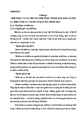 Chương 1: Vai Trò và Nội Dung Cơ Bản | Môn Triết học Mác Lênin - Trường Đại học Quốc tế, Đại học Quốc gia Thành phố Hồ Chí Minh