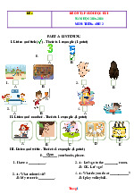 Đề Ôn Tập HK1 Anh 3 Global Success 2025-2026 Có Đáp Án File Nghe-Đề 4