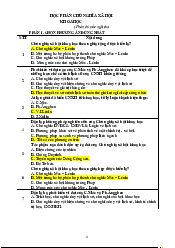 Ttrắc nghiệm ôn tập - Chủ nghĩa xã hội khoa học | Học viện Chính sách và Phát triển