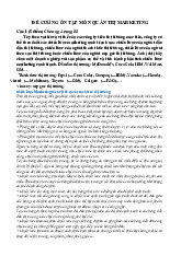 Đề cương ôn tập cuối kì môn Quản trị marketing | Học viện Công Nghệ Bưu Chính Viễn Thông