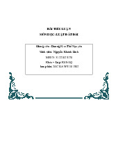 Tiểu luận môn Luật đất đai - Trường Đại học lao động -  xã hội.