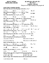 Đề giữa học kì 1 Toán 8 năm 2025 – 2026 trường THCS Nội Duệ – Bắc Ninh