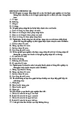 Đề kiểm tra môn pháp chế dược–Trường Đại học Nguyễn Tất Thành