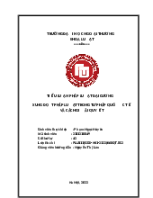 Tiểu luận Pháp luật đại cương về Xung đột pháp luật trong Tư pháp quốc tế và cách giải quyết | Pháp luật đại cương | Đại học Ngoại thương