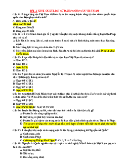 Một số câu hỏi trắc nghiệm đảng - đảng cộng sản Việt Nam | Đại học Sư Phạm Hà Nội