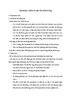 Soạn bài Trình bày ý kiến về một vấn đề đời sống (được gợi ra từ một nhân vật văn học) - Ngữ Văn 7 Kết nối tri thức