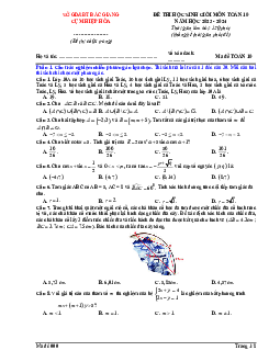 Đề thi học sinh giỏi Toán 10 năm 2023 – 2024 cụm Hiệp Hòa – Bắc Giang