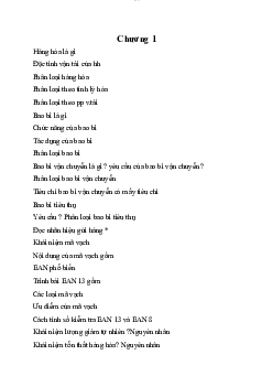 Câu hỏi tự ôn - Logistics vận tải hàng hóa | Trường Đại học Giao thông Vận Tải