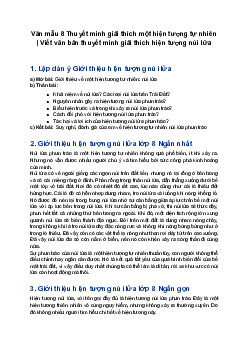 Văn mẫu 8 | Viết văn bản thuyết minh giải thích hiện tượng núi lửa
