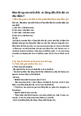 Mùa đông của miền Bắc và Đông Bắc Bắc Bộ có đặc điểm?