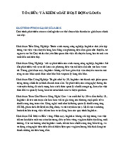 Tổ Chức Và Kiểm Soát Hoạt Động Logis môn Logistics quốc tế    | Học viện Nông nghiệp Việt Nam