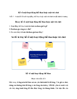Tập làm văn lớp 2: Kể về một hoạt động thể thao hoặc một trò chơi | Kết Nối Tri Thức