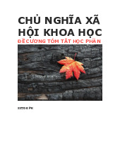 Đề cương Môn Chủ nghĩa xã hội khoa học | Đại học Công Đoàn