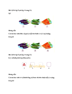 Giải Toán lớp 1 trang 13 sách Cánh Diều