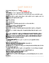 Đề cương môn Luật dân sự - Trường Đại học lao động -  xã hội