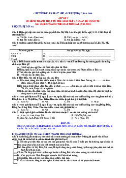 TOP 700 câu trắc nghiệm ôn tập lịch sử lớp 12 cả năm (có đáp án)