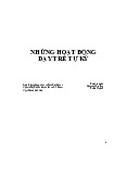 Các hoạt động dạy trẻ tự kỷ - Tâm lý học đại cương  | Học Viện Phụ Nữ Việt Nam