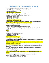 Tổng hợp Trắc nghiệm KTCT Mác Lênin | Đại học Nội Vụ Hà Nội