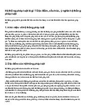 Hệ thống pháp luật là gì ? Đặc điểm, cấu trúc, ý nghĩa hệ thống pháp luật
