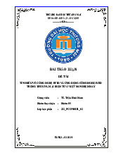 Tìm hiểu về công nghe RFID và ứng dụng của cong nghệ RFID trong thương mại điện tử ở Việt Nam hiện nay | Bài thảo luận thương mại điện tử căn bản