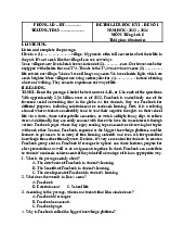 Đề thi giữa kì l lớp 8 môn tiếng anh | Học viện Hành chính Quốc gia