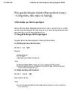 Thì quá khứ hoàn thành (Past perfect tense)  – Công thức, dấu hiệu và bài tập môn English Studies| Trường Đại học Thăng Long