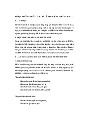 Tài liệu Lưu ý khi kiểm thử Website - Công nghệ phần mềm | Đại học Lao động - Xã Hội