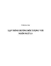 Đề cương môn Lập trình hướng đối tượng - Trường Đại học lao động -  xã hội