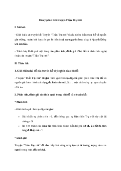 Văn mẫu lớp 10: Phân tích truyện Thần Trụ trời (Dàn ý + 2 mẫu) | Cánh diều