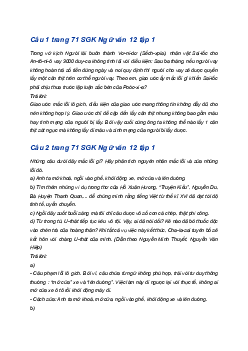 Soạn bài Thực hành tiếng Việt trang 71 | Ngữ văn 12 Cánh diều (Tập 1)