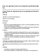 Đoạn văn nghị luận xã hội về sự cống hiến của thế hệ trẻ hiện nay | Ngữ văn 10