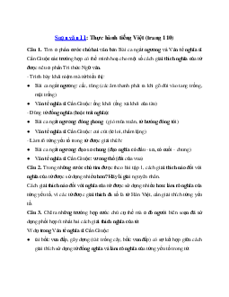 Soạn bài Thực hành tiếng Việt trang 110 Kết nối tri thức