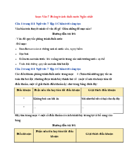 Soạn Văn bài Phòng tránh đuối nước Ngắn nhất | Ngữ Văn 7 Chân Trời Sáng Tạo tập 1